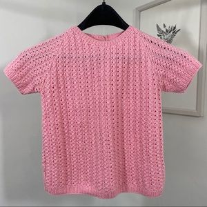 Pink Knit Baby Tee